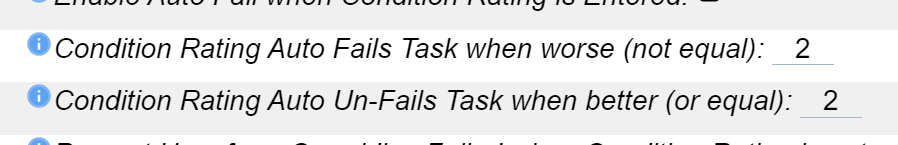 Auto Fail and Auto Un-Fail Condition